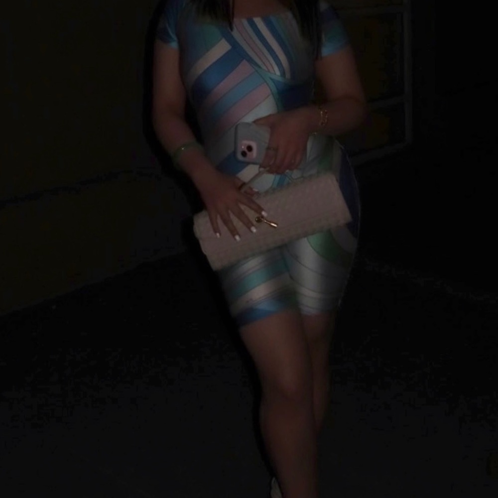 Emilio Pucci Women's Shiny Lycra Jumpsuit - Picture 2 of 2